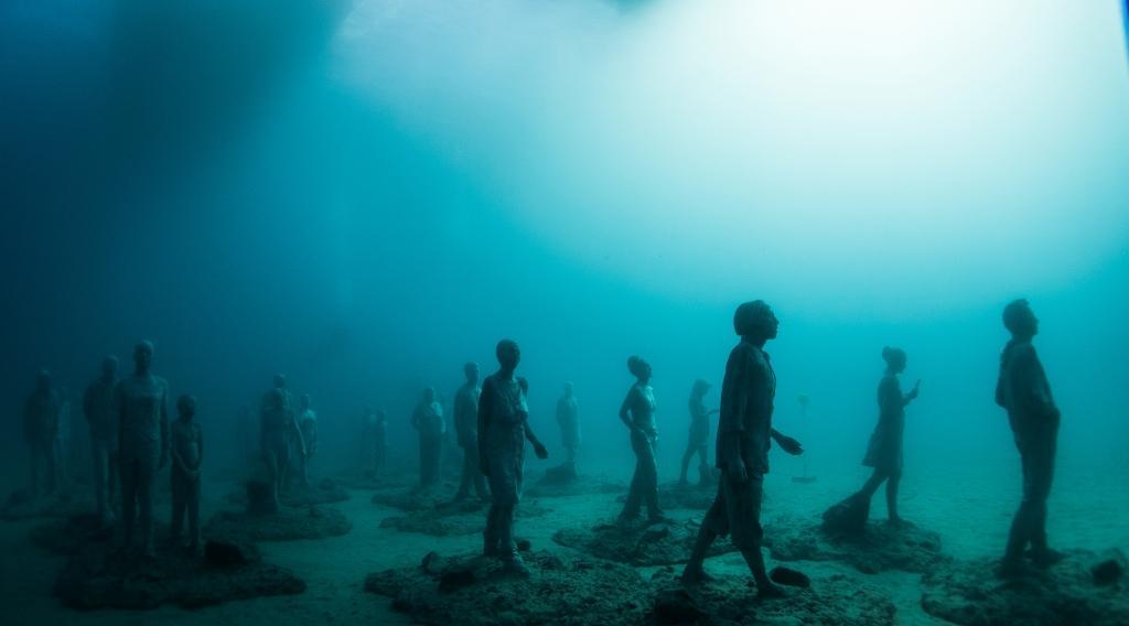 Europas första undervattensmuseum öppnar i slutet av februari men kommer att stå klart vid slutet av 2016. Foto: Jason deCaires Taylor.