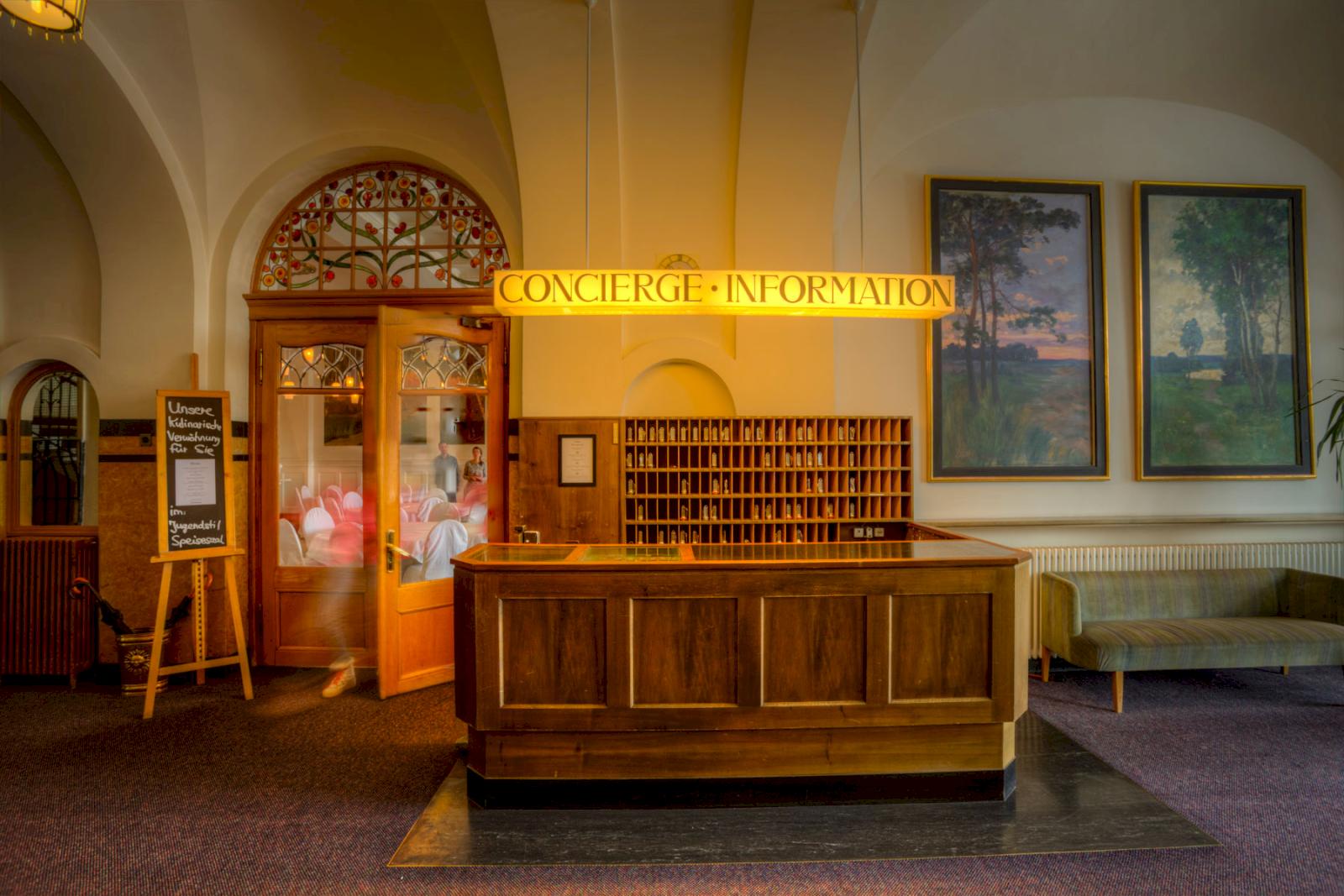 Hotellobby i originalstil 