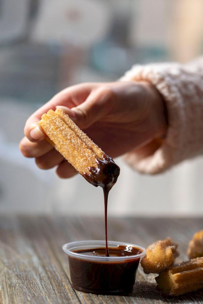 Churros doppad i choklad