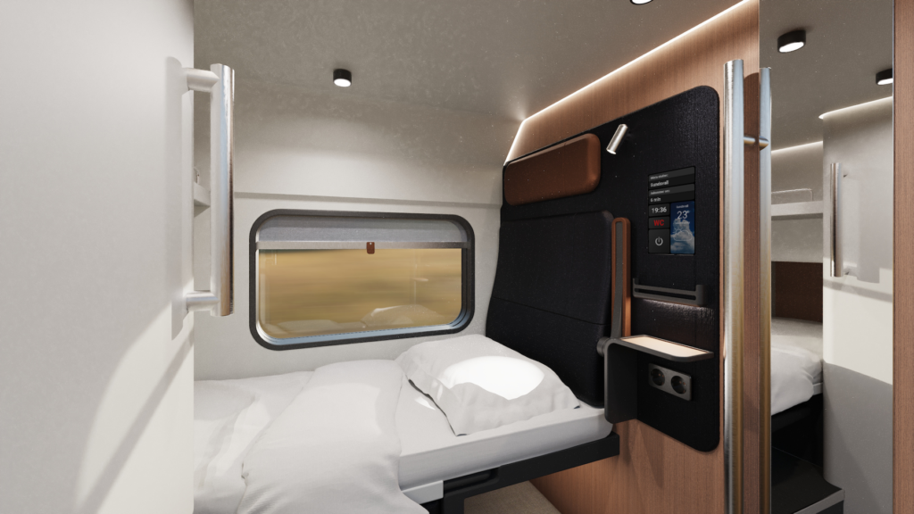 Singelkupé på nya nattågen