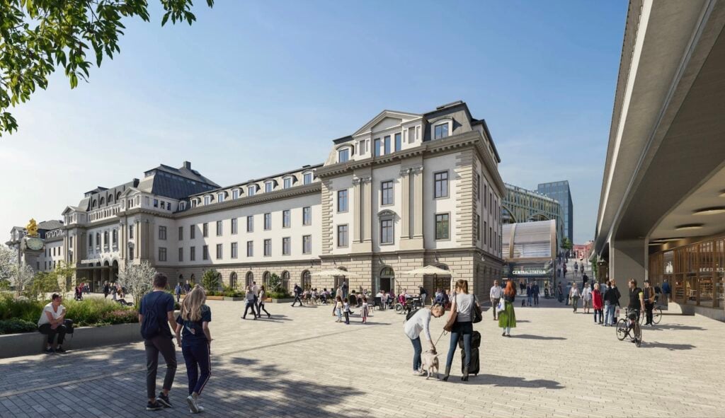 Viusionsbild av framtida nyrenoverade Stockholm central